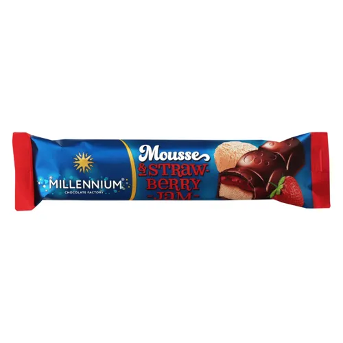 Шоколад молочний Mousse&Strawberry jam Millennium м/у 33г
