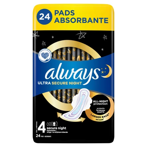 Прокладки гігієнічні Always Ultra Secure Night 4 24шт
