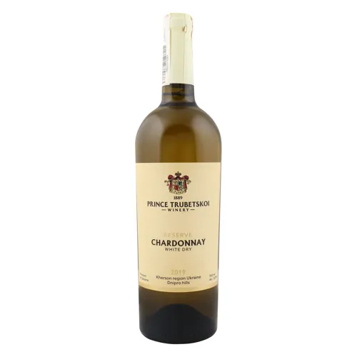Вино 0.75л 12.8% біле сухе Chardonnay Reserve Prince Trubetskoi Winery пл