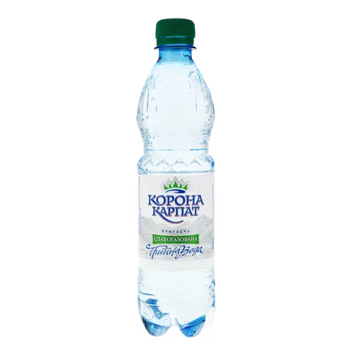 Вода питна слабогазована Корона Карпат 0.5л