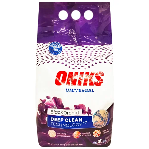 Пральний порошок Oniks Universal Чорна орхідея безфосфатний 4кг