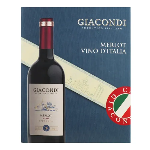 Вино Giacondi Merlot червоне напівсухе 12,5% 3л