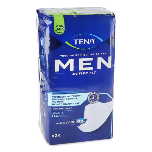 Урологічні Прокладки для Чоловіків Level 1 Active Fit Men Tena, 24 шт