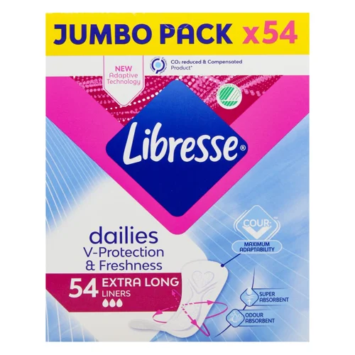 Прокладки щоденні Libresse Dailies Fresh Extra Long 54шт