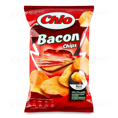 Чіпси Chio картопляні зі смаком бекону 75г