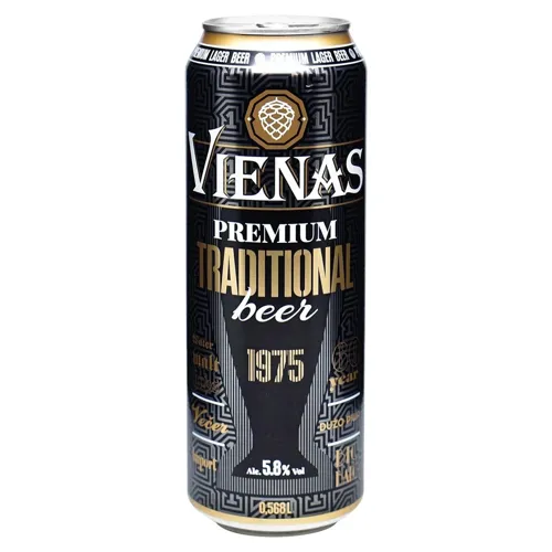 Пиво Vienas Premium Traditional світле 5,8% 0,568л