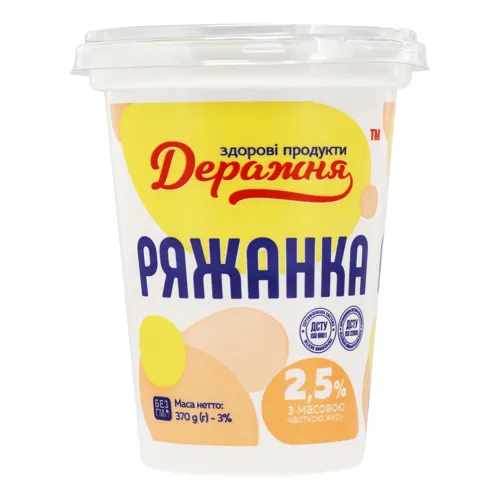 Ряжанка 2.5% Деражня ст 370г