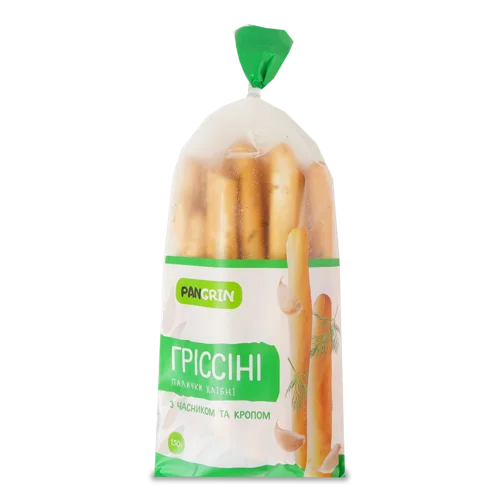 Хлібні Палички З Часником Та Кропом, в/ґ, 150г