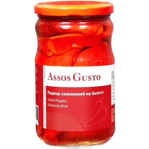 Перець Assos Gusto смажений на багатті 660г