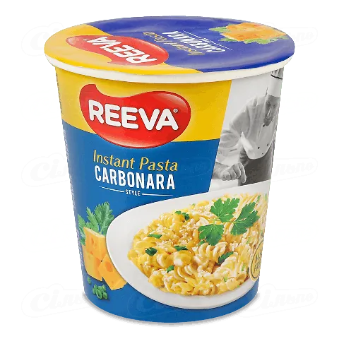 Макарони Reeva швидкого приготування зі смаком Карбонара, 70г