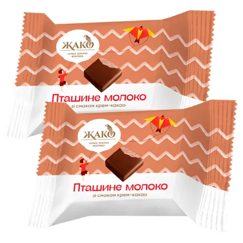 Цукерки Жако Пташине молоко зі смаком какао-крем вагові