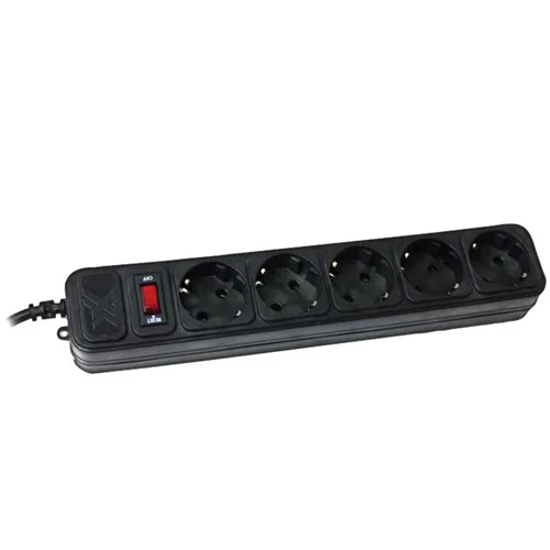 Мережевий фільтр Maxxter 5 розеток 1,8м SPM5-G-6B