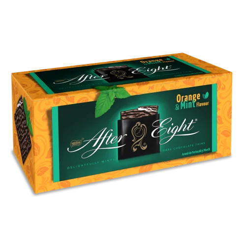 Шоколад Чорний З М'ятною Начинкою Із Смаком Апельсина Orange&Mint After Eight, к/у, 200г