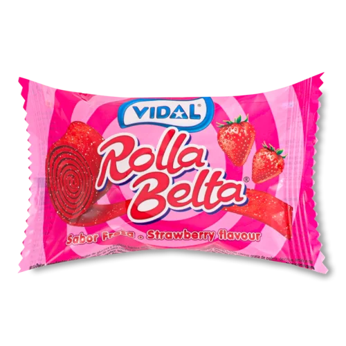 Желейні Цукерки Strawberry Rolla Belta Vidal, в/ґ, 20г