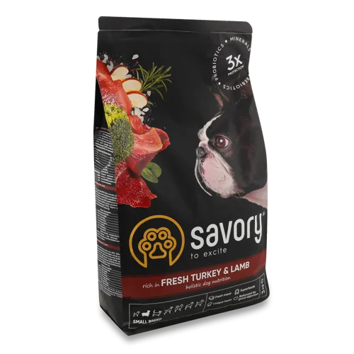 Корм сухий повнораціонний для собак, Індичка та Ягнятина, в/ґ, 3 кг
