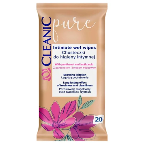 Серветки вологі Cleanic Pure для інтимної гігієни 20шт