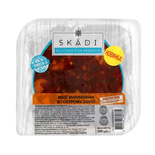Skadi Мідії мариновані в гострому соусі