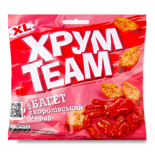Сухарики Королівський краб Багет ХрумTeam, м/у, 90 г