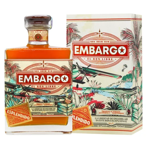 Ром Embargo Anejo Esplendido Ron Extra 40% 0,7л