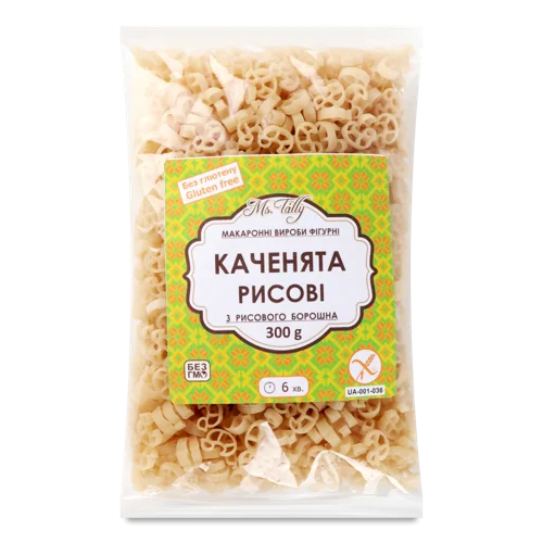 Макаронні Вироби Рисові Фігурні Каченята, в/ґ, 300г