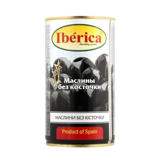 Маслини без кісточки Iberica з залізної банки 360г