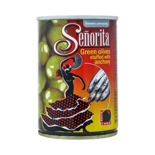 Оливки з анчоусом Senorita з/б 280г