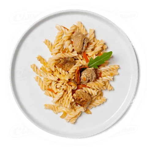 Макарони відварні з м'ясом, кг