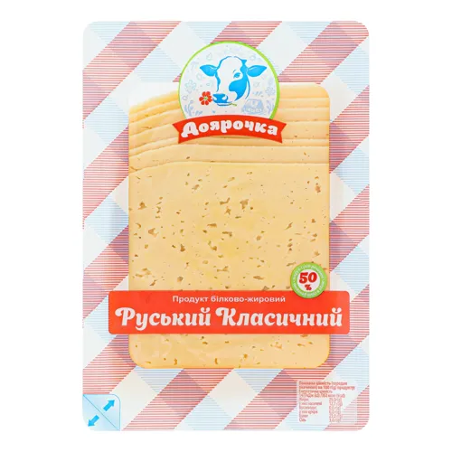 Продукт білково-жировий 50% Руський Класичний Доярочка лоток 0.15кг