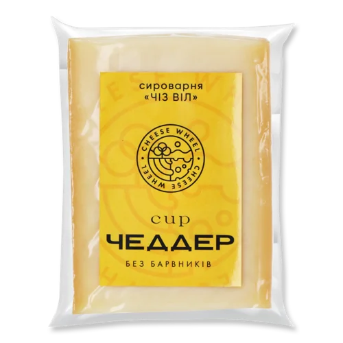 Сир Твердий Чедер 50% Натуральна Оболонка Cheese Wheel, кг