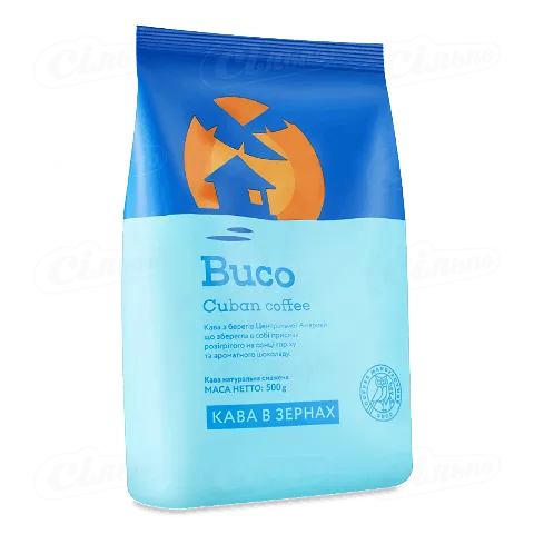 Кава зернова Buco «Рецепт Куби» натуральна смажена, 500г