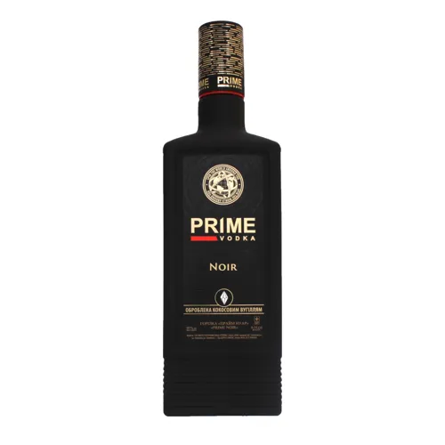 Горілка 0.5л 40% оброблена кокосовим вугіллям Prime Noir пл