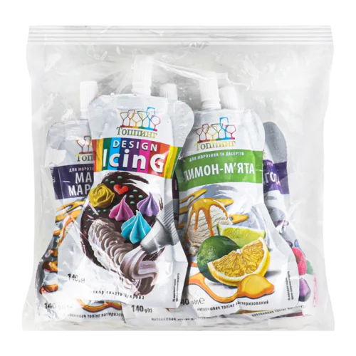 Топінги 5 Смаків, Топпінг В/ґ, 5х140г