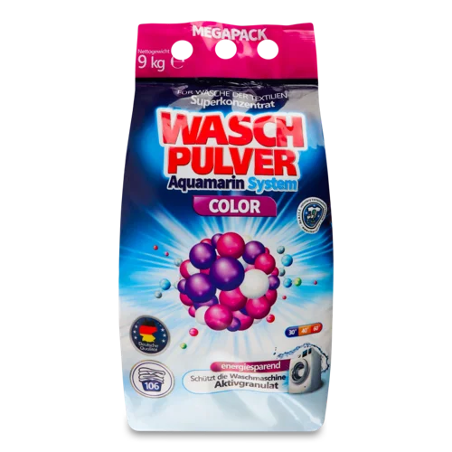 Пральний Порошок Color Aquamarin System Wash Pulver, 9 кг