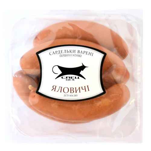 Сардельки Варені Яловичі Спеціальний Цех, кг