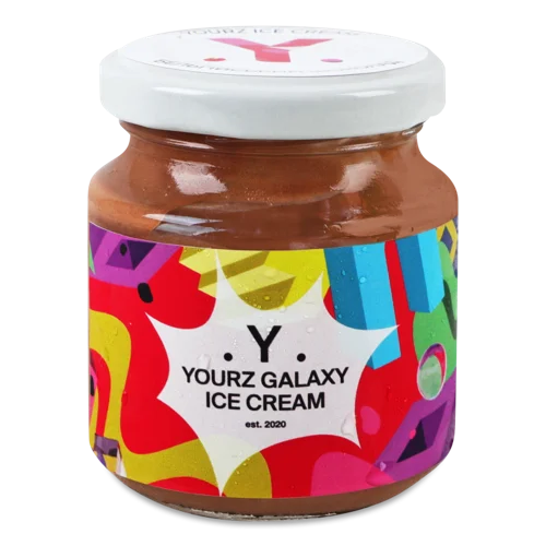 Морозиво Бельгійський Шоколад Yourz Galaxy, скляна банка, 90г