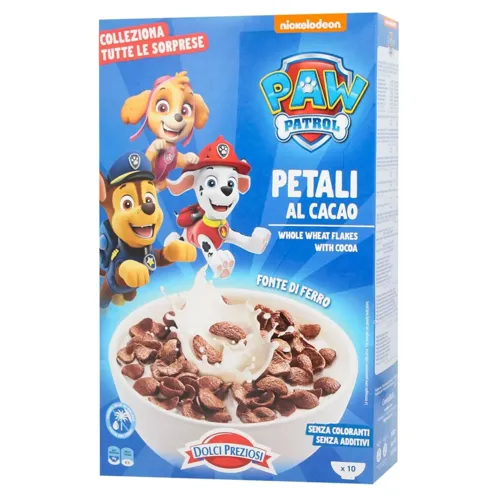 Пластівці Dolci Preziosi Paw Patrol цільнозернові з какао 376г