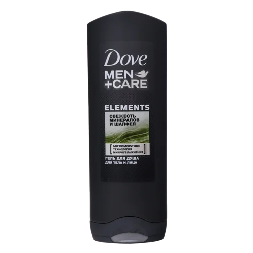 Гель для Душу Elements Men+Care Dove Свіжість Мінералів та Шавлії, 250мл