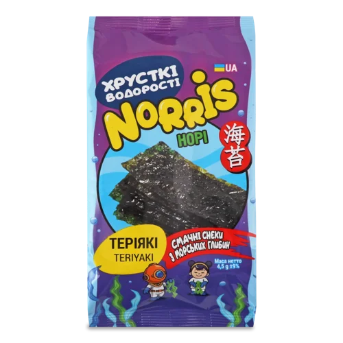 Норі з Теріякі Norris, Вищого Ґатунку, В/ґ, 4.5 г