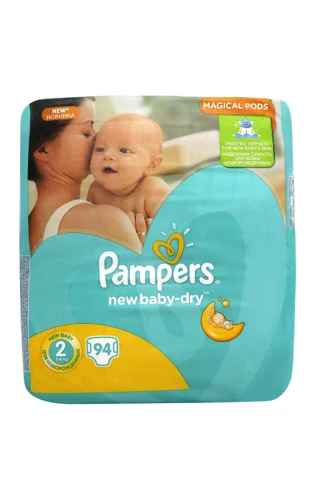 Підгузки Дитячі 3-6 кг New Baby-Dry Pampers, 94 шт, в/ґ