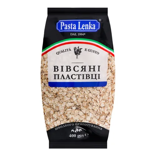 Пластівці вівсяні швидкого приготування Pasta Lenka м/у 400г