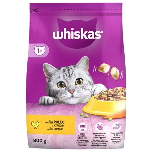 Корм сухий Whiskas з куркою для котiв 800г