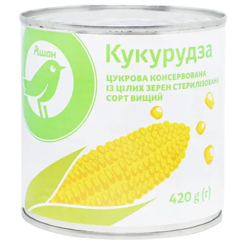 Кукурудза Ашан цукрова 420г