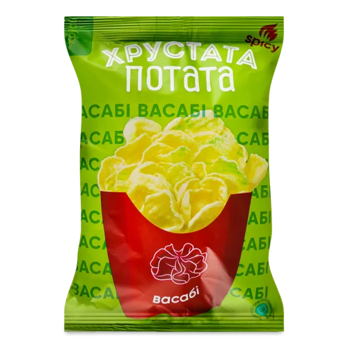 Снеки Фігурні Васабі Хрустата Потата, м/у 50г