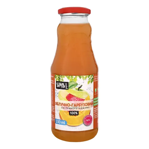 Сік яблучно-гарбузовий неосвітлений пастеризований Sims Juice