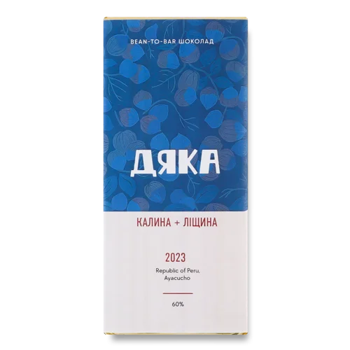 Шоколад 60% Вищого Ґатунку Калина І Ліщина, 45г