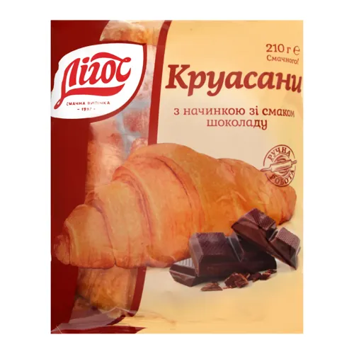Круасан з начинкою зі смаком шоколаду Лігос м/у 210г