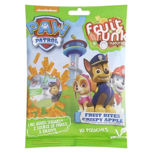 Снек фруктовий Fruit Funk Paw Patrol Яблучні смужки з хрустким рисом 100г