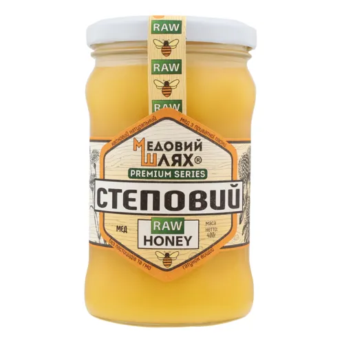 Мед квітковий натуральний Степовий Медовий шлях с/б 400г