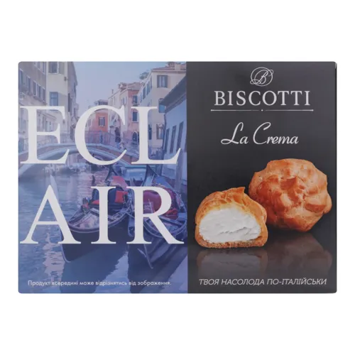Тістечко заварне «Eclair Biscotti» 150г