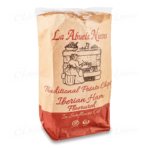 Чіпси La Abuela Nieves зі смаком іберійської шинки, 150г